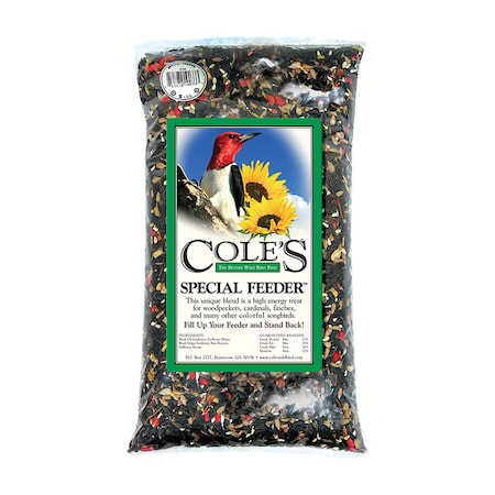 Coles Cole's Special Feeder Wild Bird Black Oil Sunflower Bird Seed 10 lb SF10